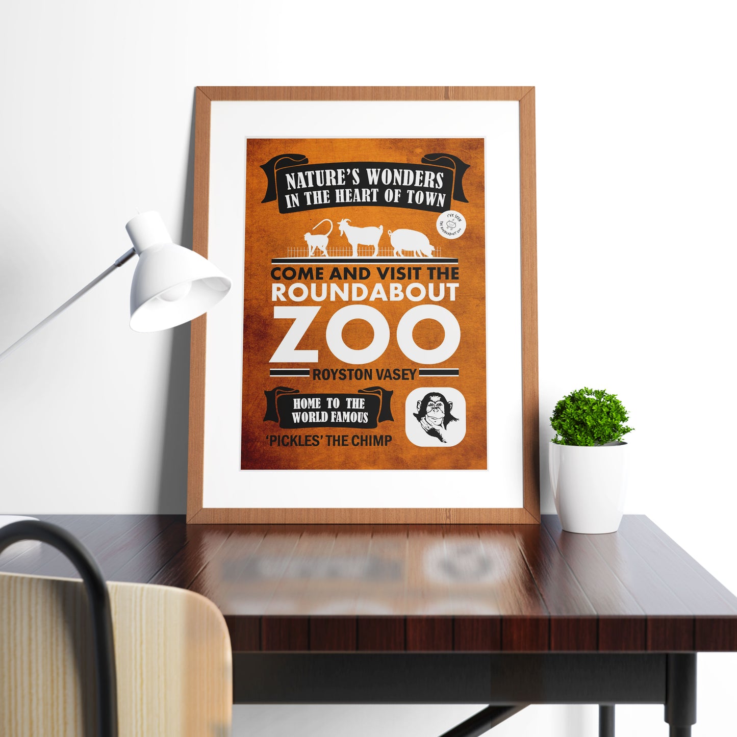 ROUNDABOUT ZOO ADVERT, Royston Vasey, The League of Gentlemen Print