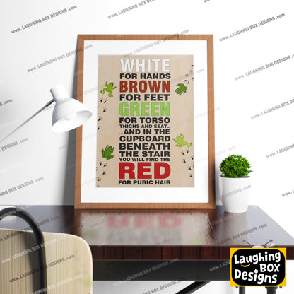 THE DENTONS Towel Rhyme, The League of Gentlemen Print