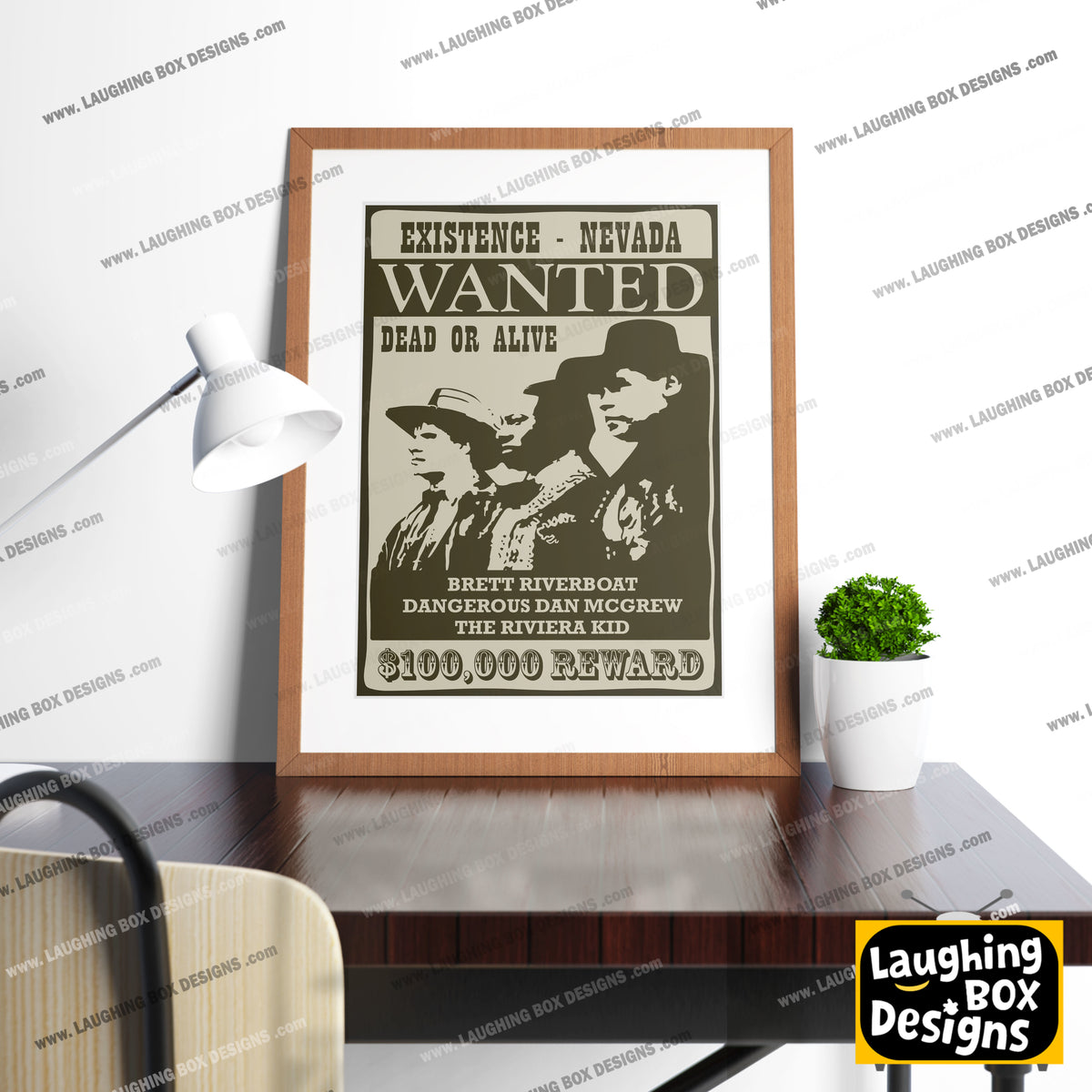 WANTED POSTER, Gunmen of the Apocalypse, Existnce Nevada, Red Dwarf Print