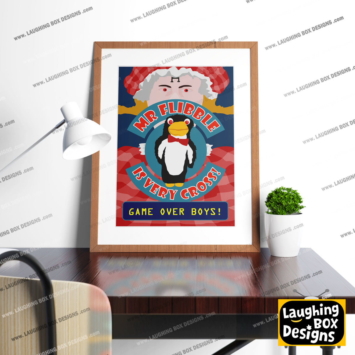 MR FLIBBLE IS VERY CROSS! Quarantined Rimmer, Red Dwarf Print