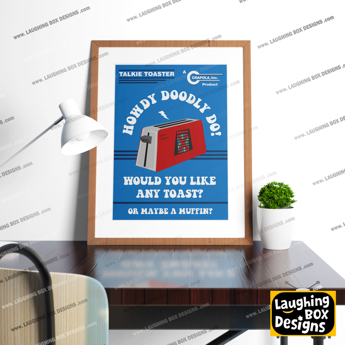 HOWDY DOODLY DOO! Like any Toast? Talkie Toaster Poster, Red Dwarf Print