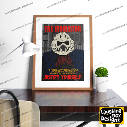 THE INQUISITOR Justify Yourself, Red Dwarf Print