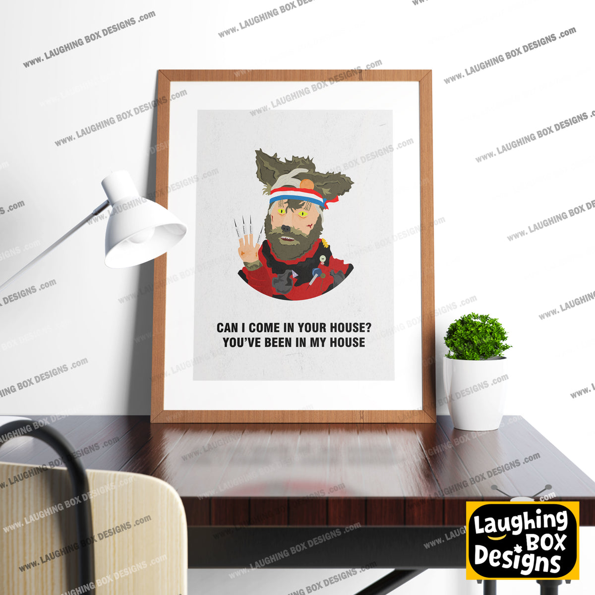 THE CRACK FOX, Can I Come In Your House? You've Been In Mine, Character Quotes, The Mighty Boosh Print