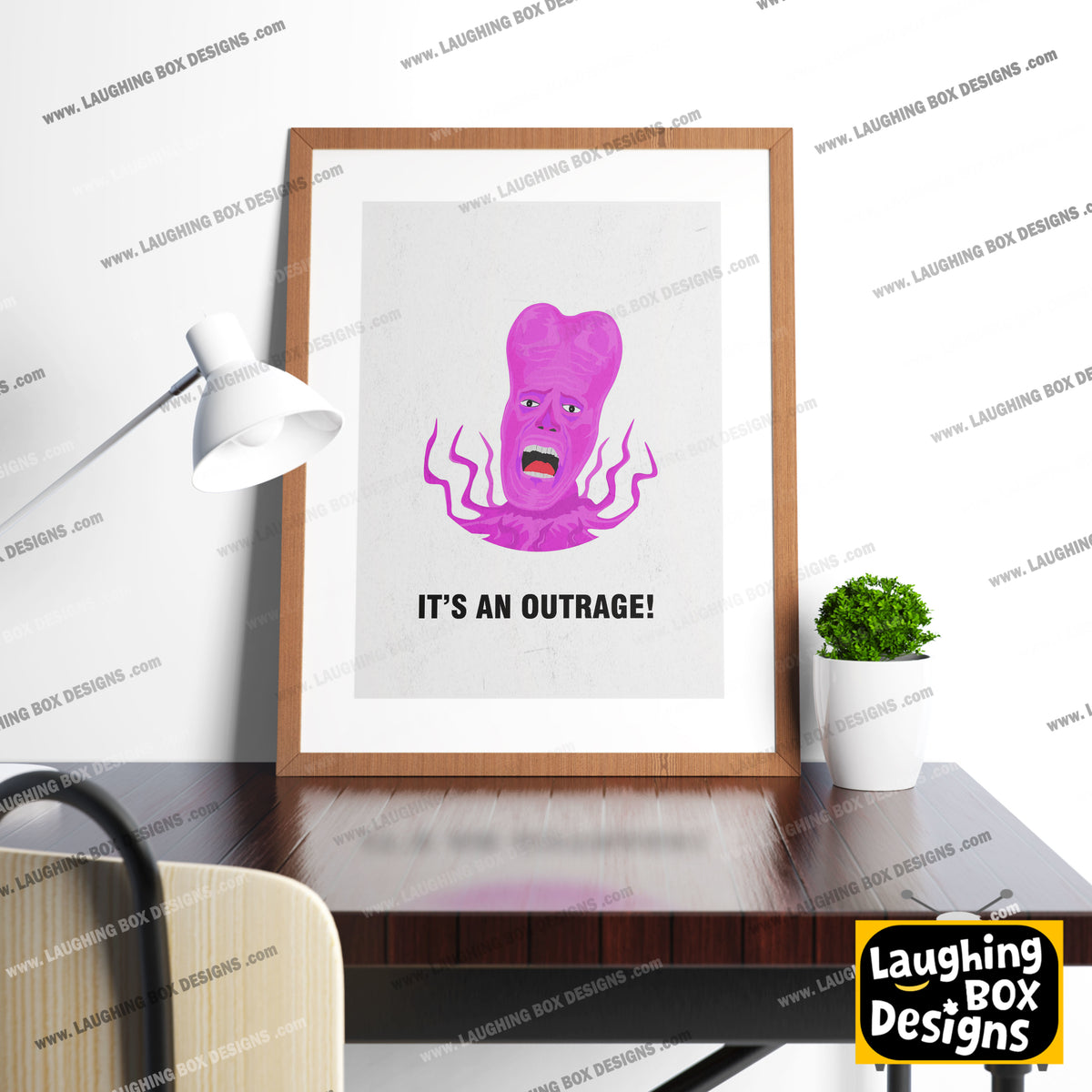 TONY HARRISON, Its An Outrage!, Character Quote, The Mighty Boosh Print