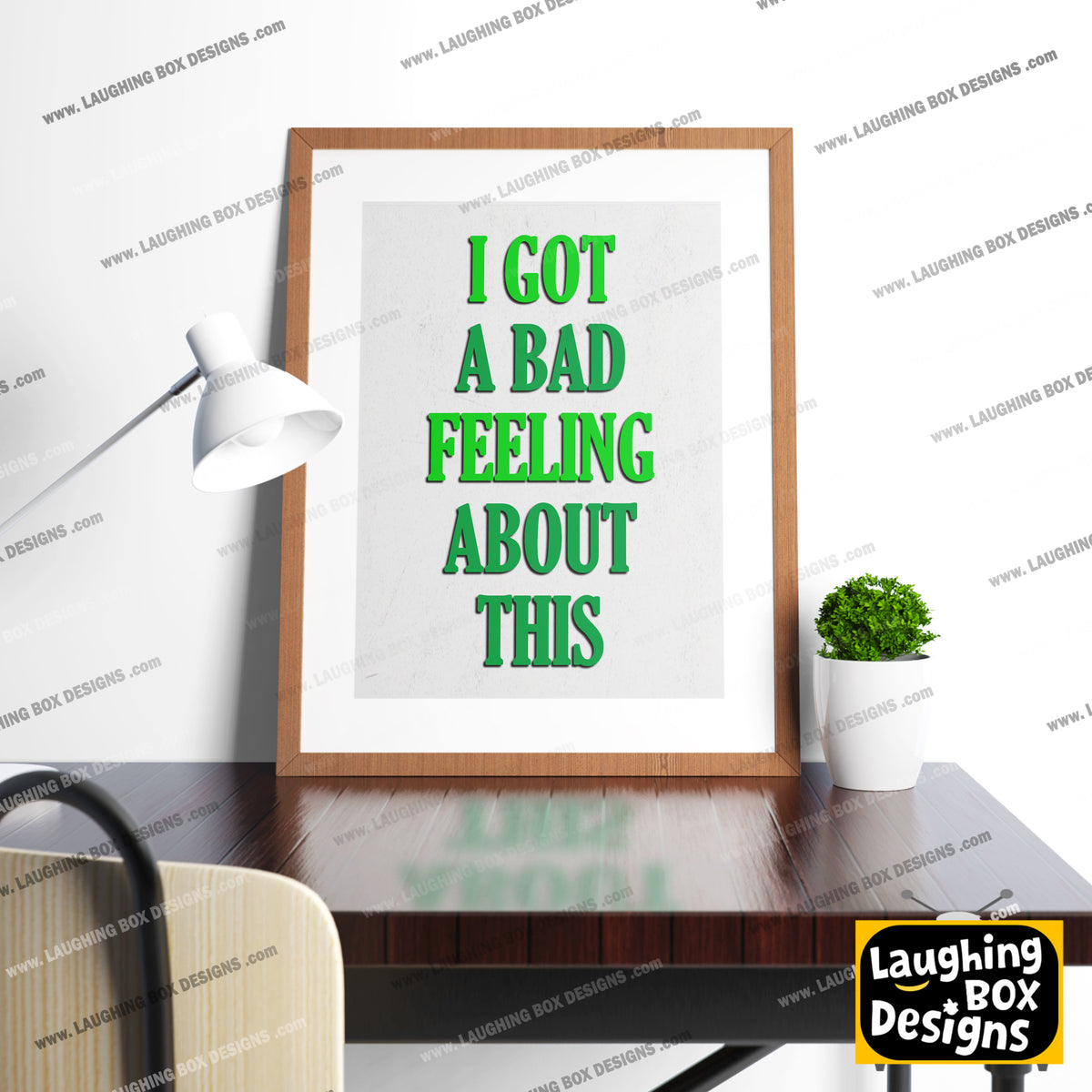 I GOT A BAD FEELING ABOUT THIS, Bollo Character Quotes, The Mighty Boosh Print