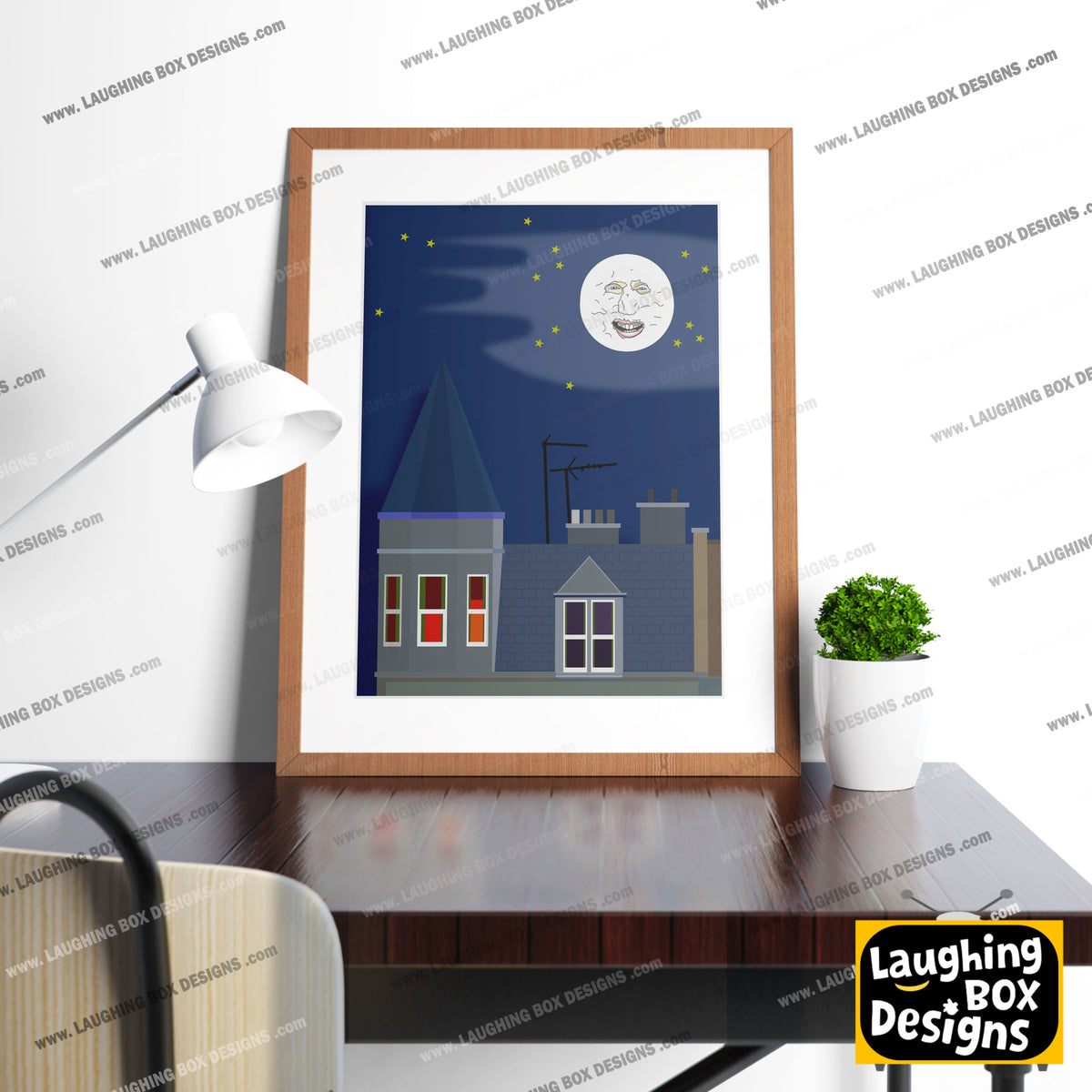 THE FLAT, Series 2 Setting, The Mighty Boosh Print
