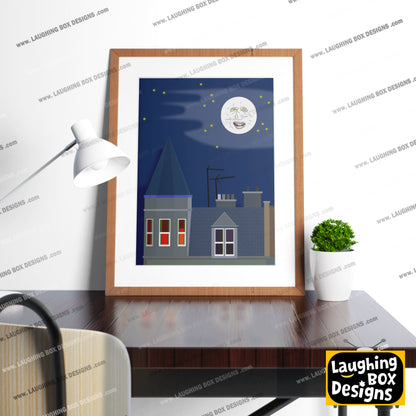 THE FLAT, Series 2 Setting, The Mighty Boosh Print