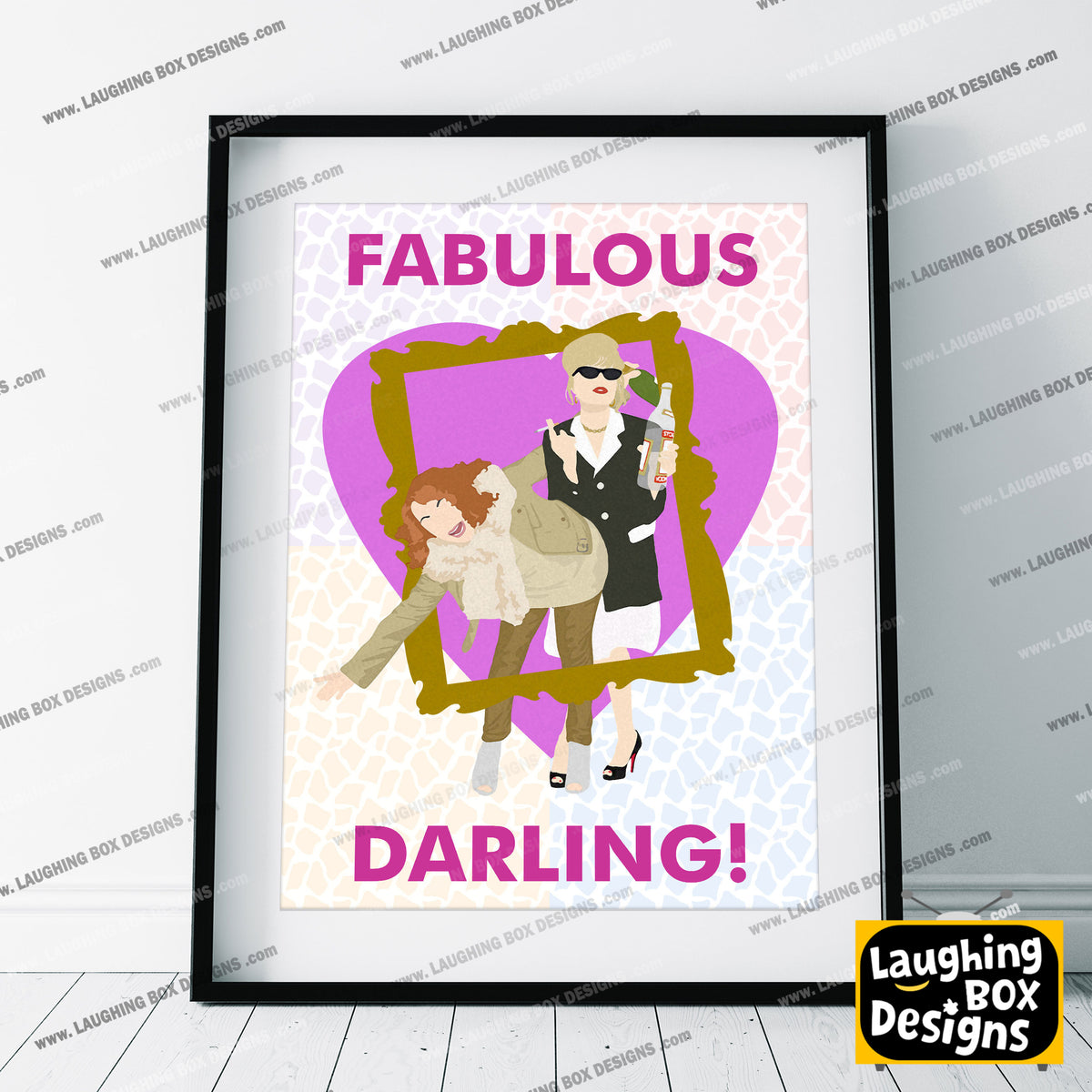 FABULOUS DARLING, Eddy and Patsy - Absolutely Fabulous Print