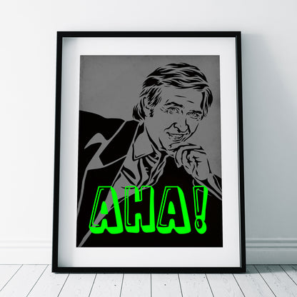 AHA! ALAN PARTRIDGE PORTRAIT, Alan Partridge Print