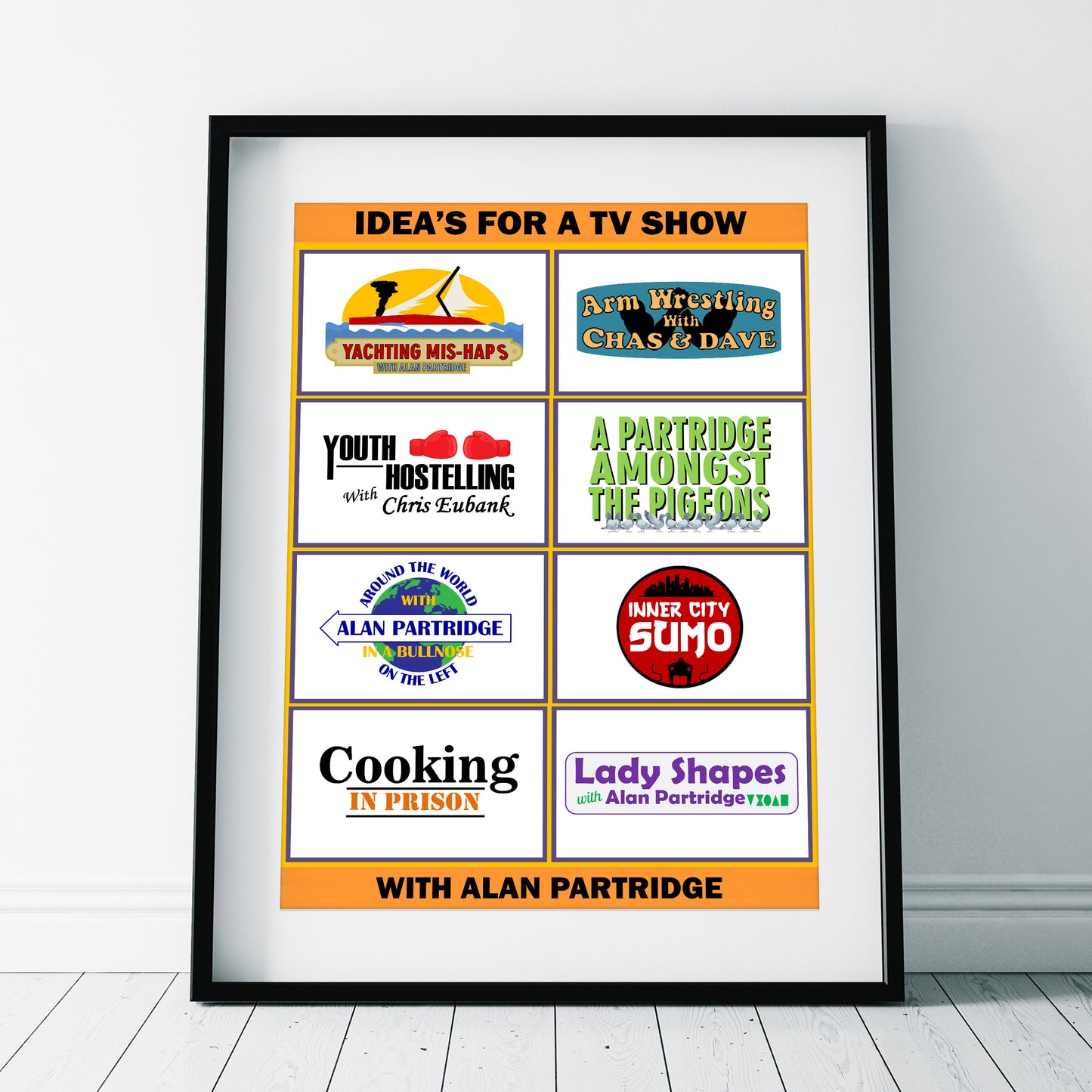 IDEA'S FOR A TV SHOW, Alan Partridge Print