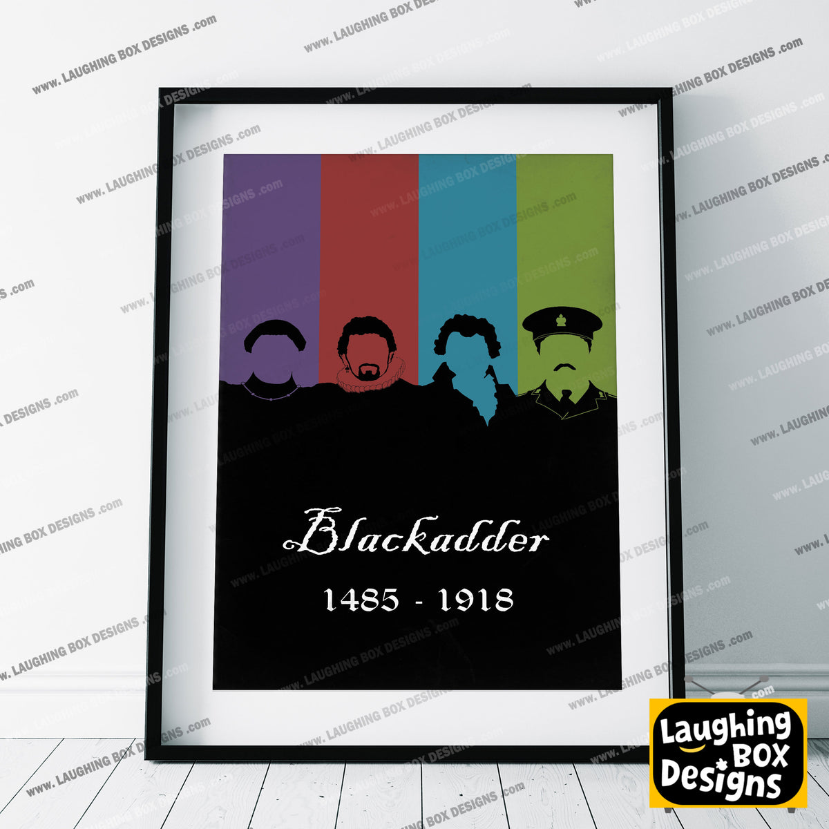 BLACKADDER 1485 - 1918 Original Dynasty Silhouettes, Blackadder Print