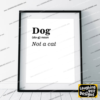 DOG DICTIONARY, Baldrick definition Quote, Blackadder Print