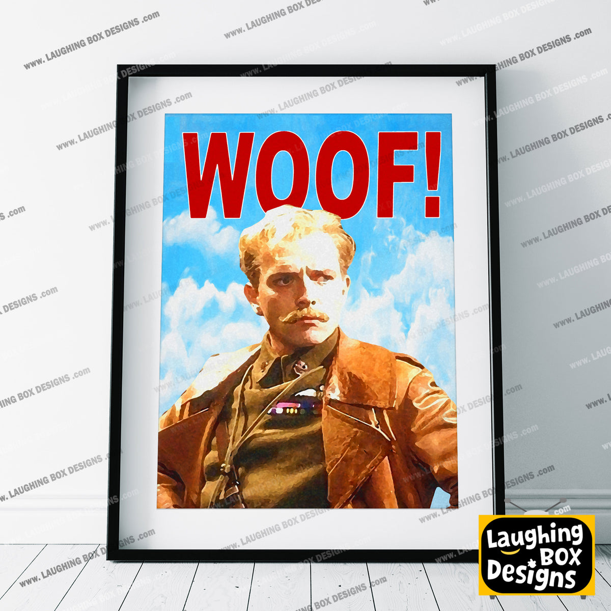 WOOF! LORD FLASHHEART Portrait, Blackadder Print