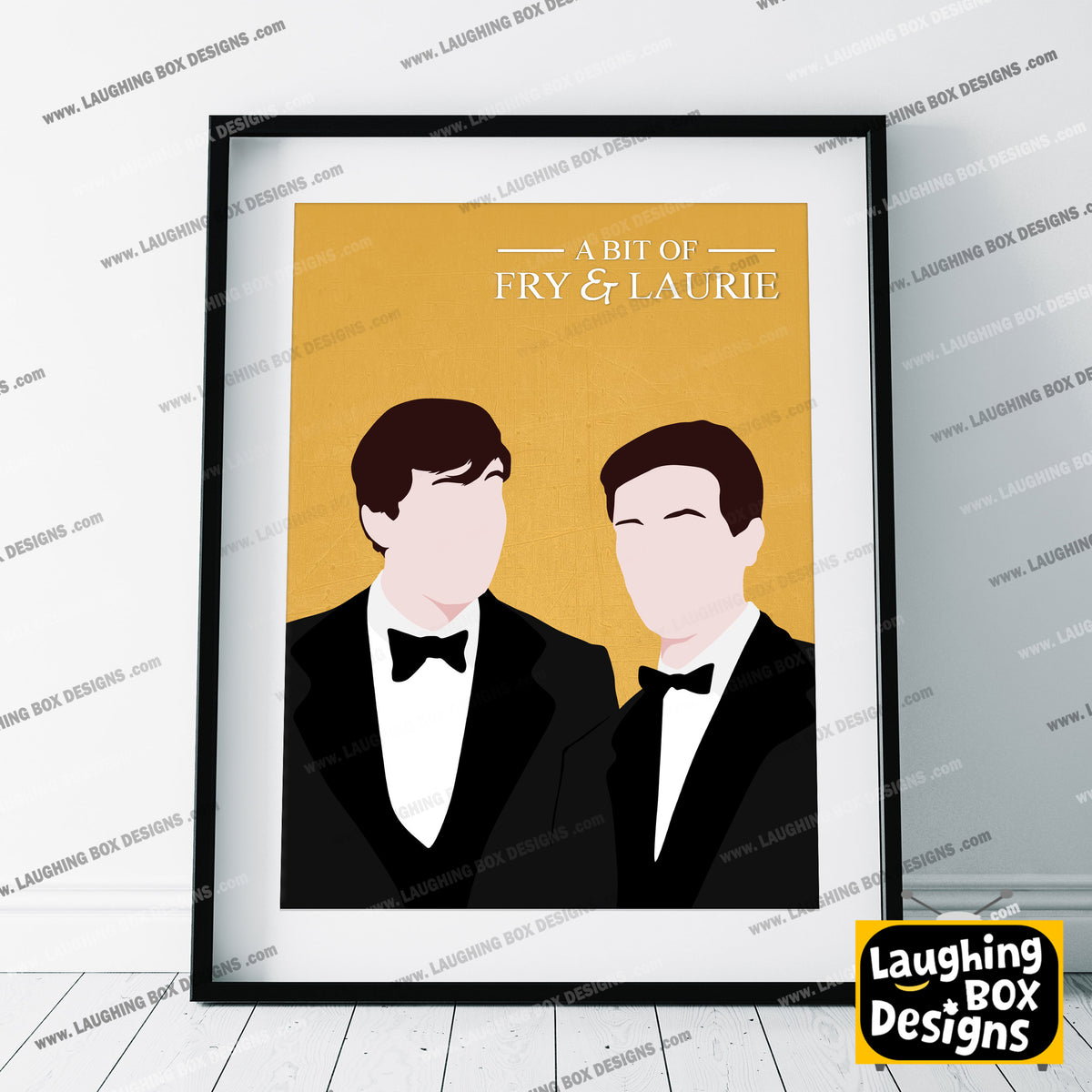 A BIT OF FRY AND LAURIE Comedy Characters Minimalist Print