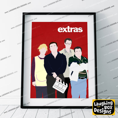 EXTRAS Comedy Characters Minimalist Print