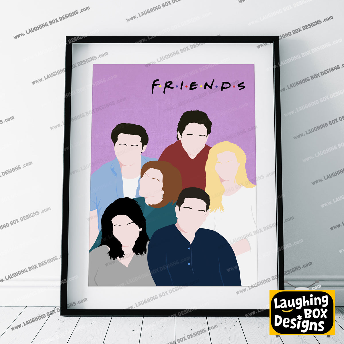 FRIENDS Comedy Characters Minimalist Print