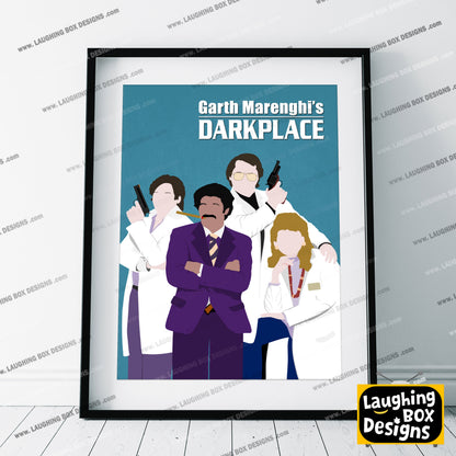 GARTH MARENGHI'S DARKPLACE Comedy Characters Minimalist Print