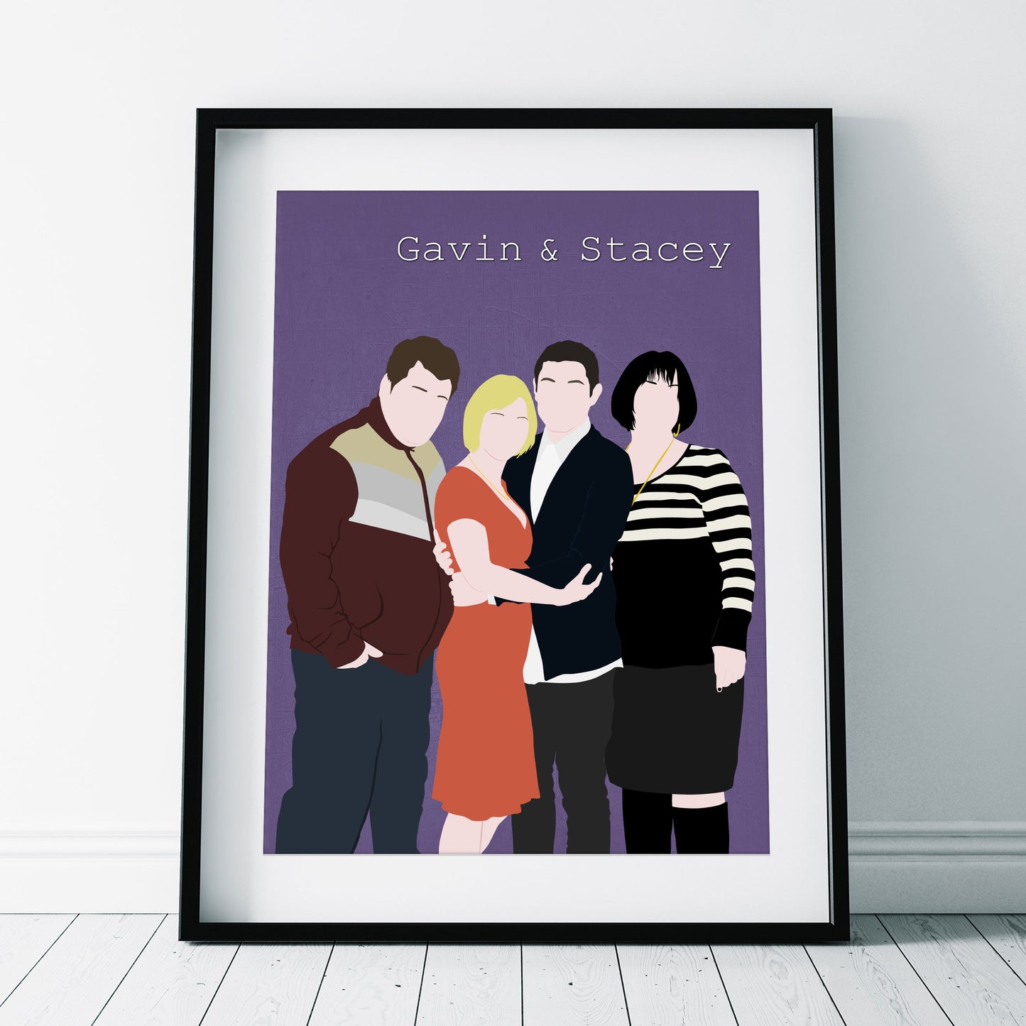 GAVIN AND STACEY Comedy Characters Minimalist Print