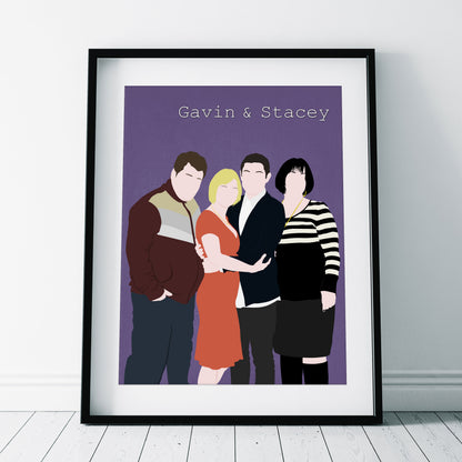 GAVIN AND STACEY Comedy Characters Minimalist Print