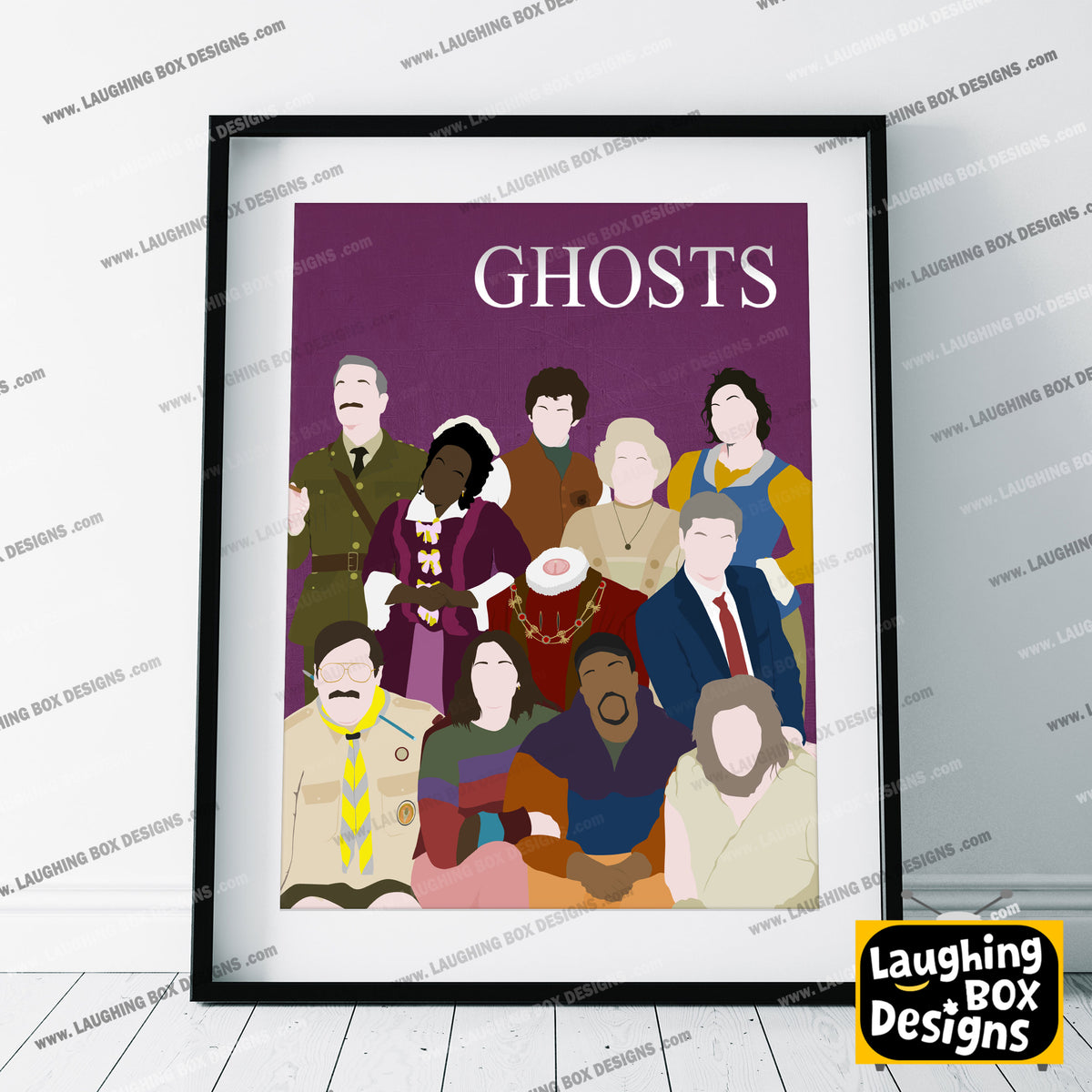 GHOSTS Comedy Characters Minimalist Print