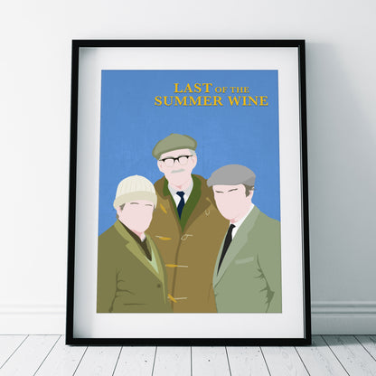 LAST OF THE SUMMER WINE Comedy Characters Minimalist Print