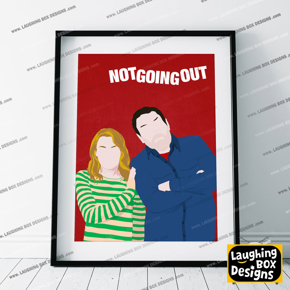 NOT GOING OUT Comedy Characters Minimalist Print