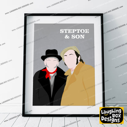 STEPTOE & SON Comedy Characters Minimalist Print