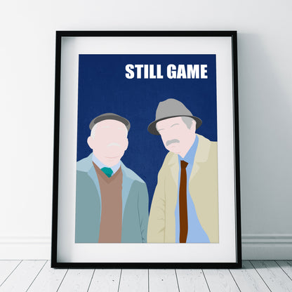 STILL GAME Comedy Characters Minimalist Print