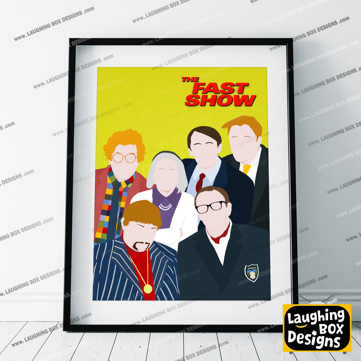 THE FAST SHOW Comedy Characters Minimalist Print