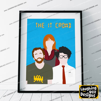 THE IT CROWD Comedy Characters Minimalist Print