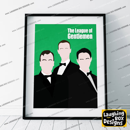 THE LEAGUE OF GENTLEMEN Comedy Characters Minimalist Print