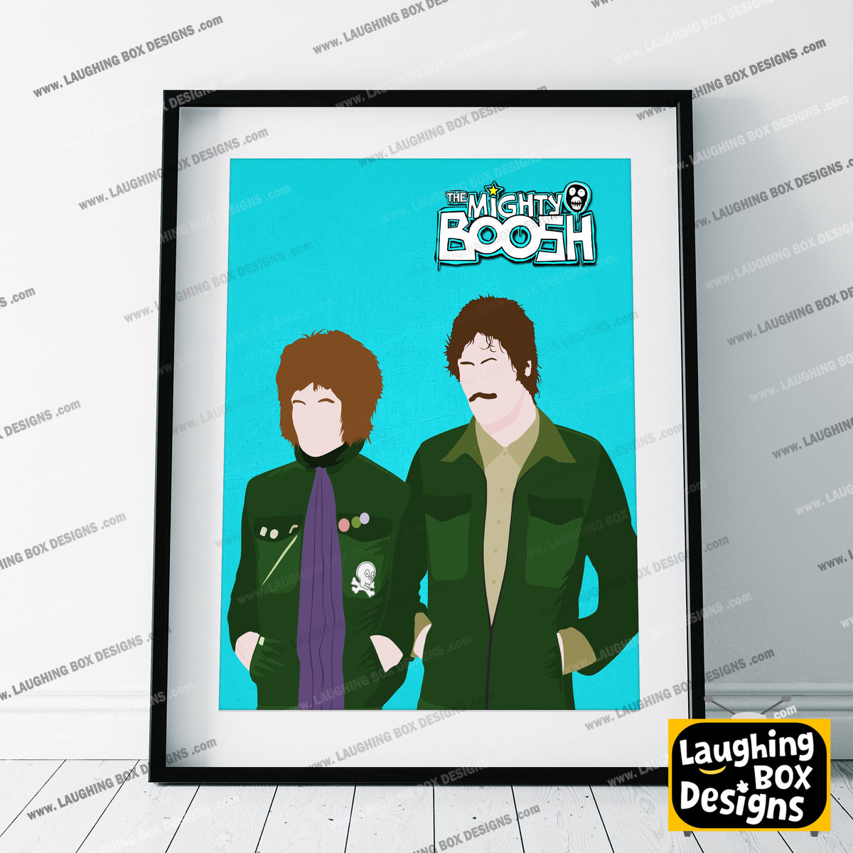THE MIGHTY BOOSH Comedy Characters Minimalist Print