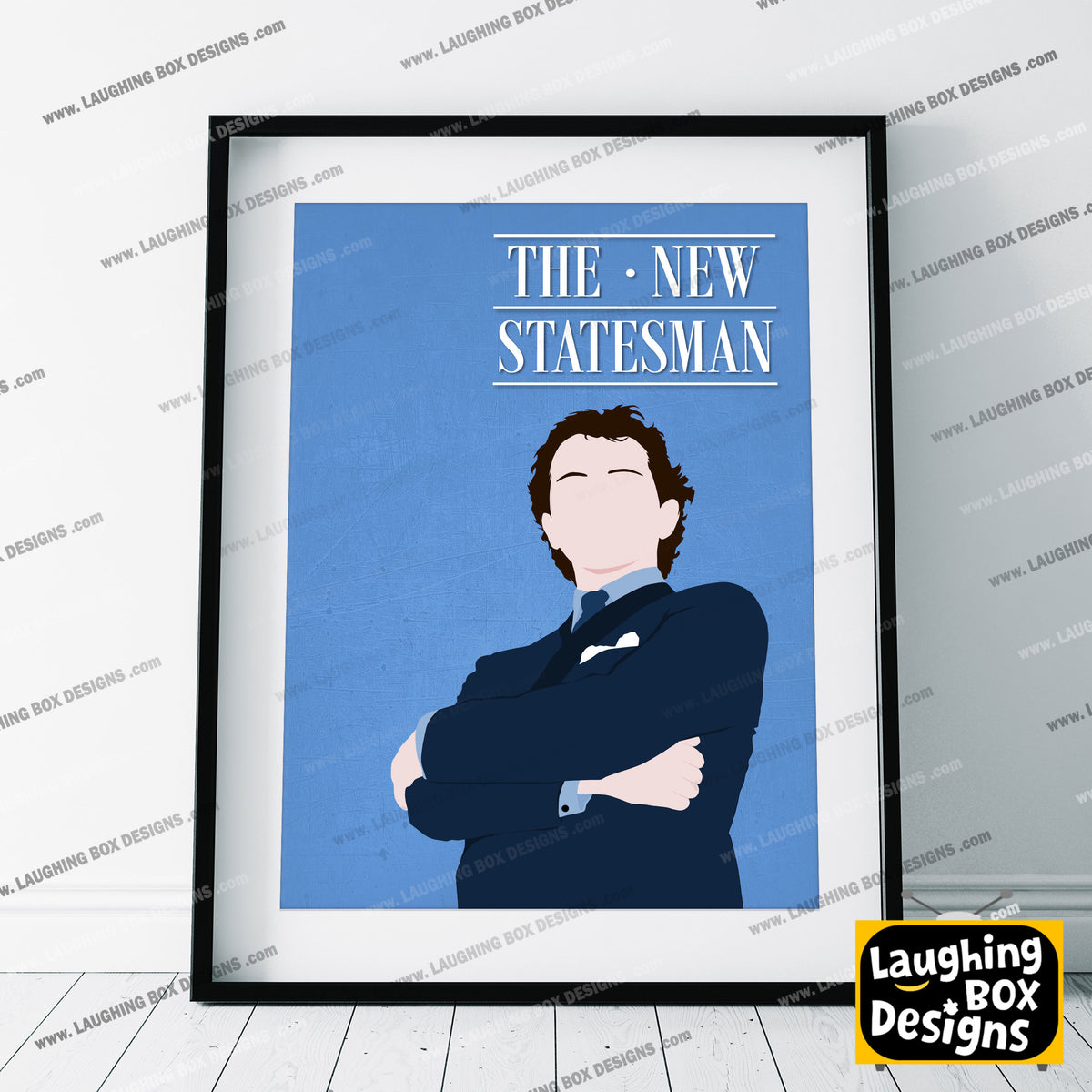 THE NEW STATESMAN Comedy Characters Minimalist Print