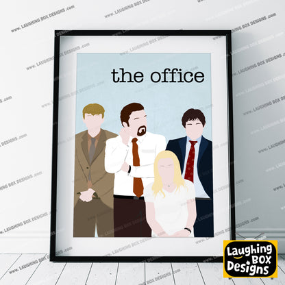 THE OFFICE (UK) Comedy Characters Minimalist Print