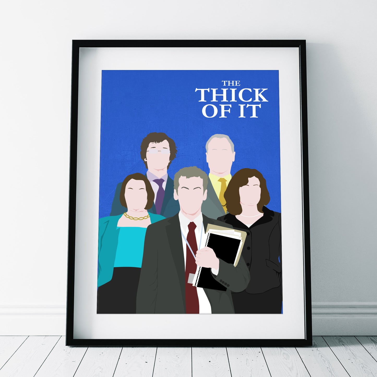 THE THICK OF IT Comedy Characters Minimalist Print