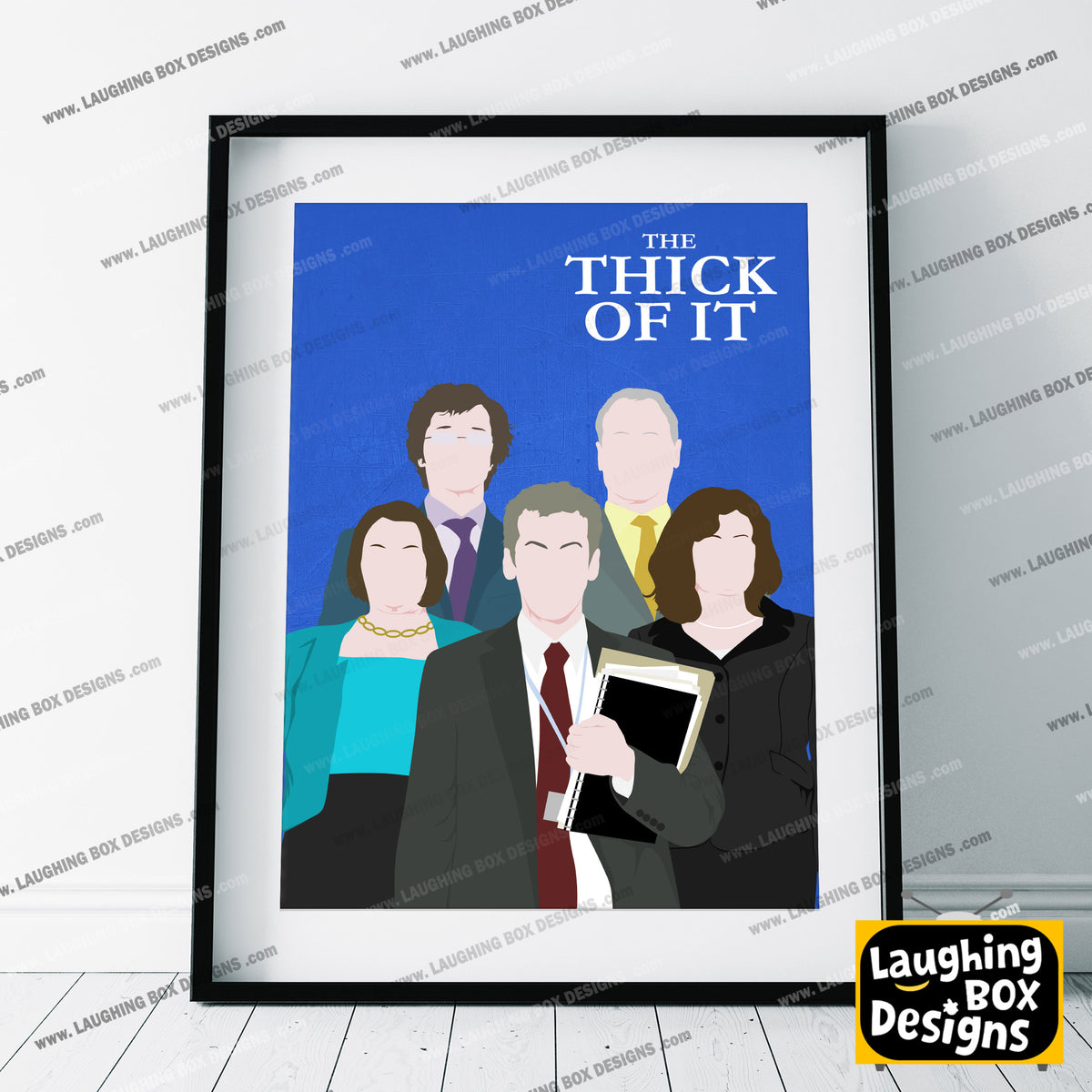 THE THICK OF IT Comedy Characters Minimalist Print