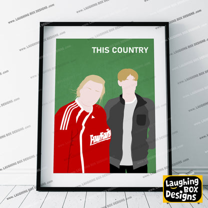 THIS COUNTRY Comedy Characters Minimalist Print
