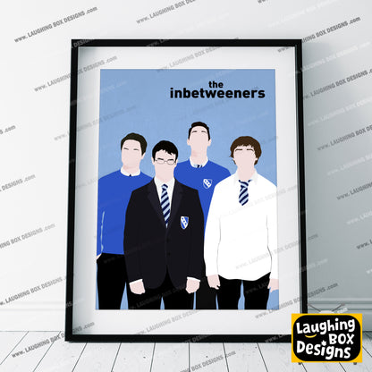 THE INBETWEENERS Comedy Characters Minimalist Print