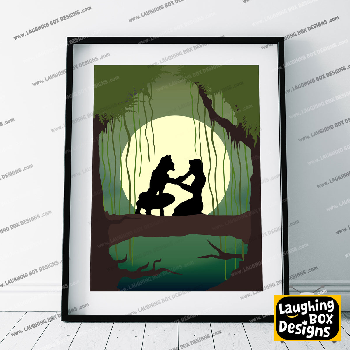 DISNEY'S TARZAN Character inspired Silhouette Print