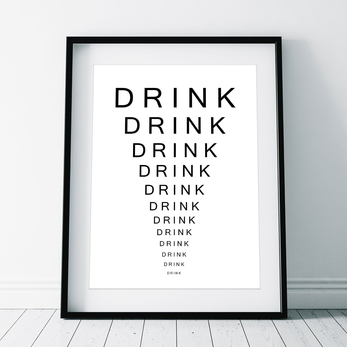 Drink Eye Chart / Father Jack Opticians, Father Ted Print