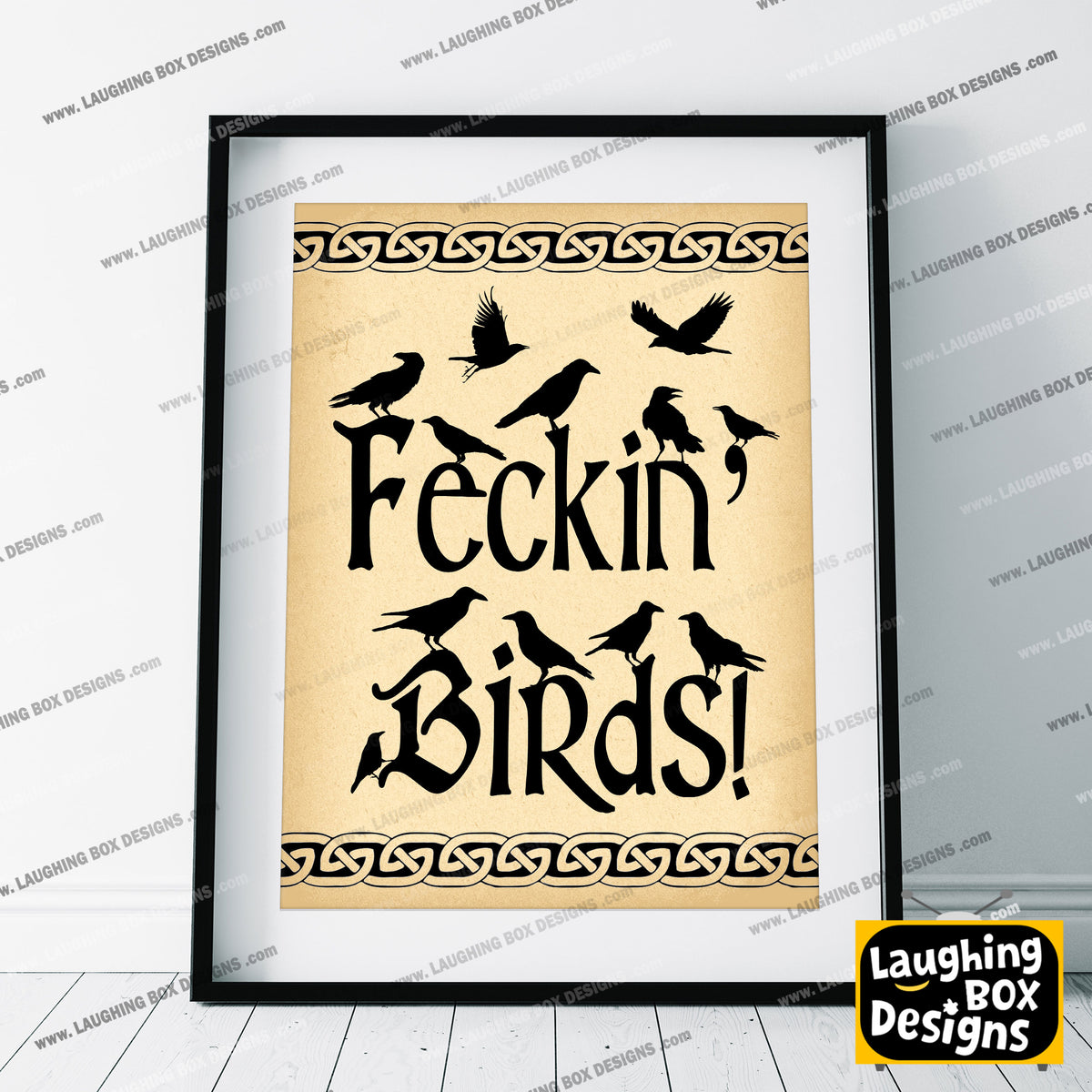 Feckin' Birds / Father Jack Quote, Father Ted Print
