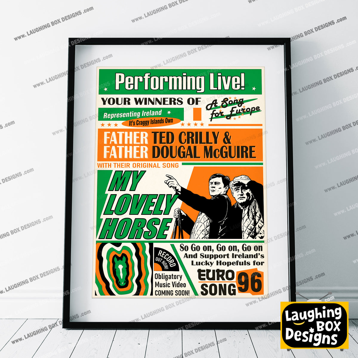 My Lovely Horse, Performed Live! Song for Europe Poster, Father Ted Print