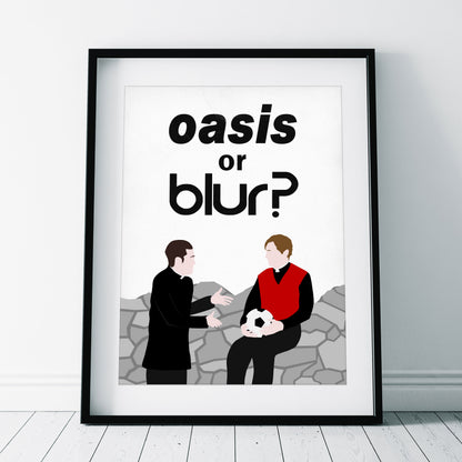 Oasis or Blur? Father Damo / Father Dougal, Father Ted Print