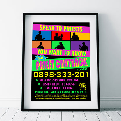 Priest Chatback / Father Ted Poster, Father Ted Print