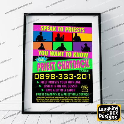 Priest Chatback / Father Ted Poster, Father Ted Print