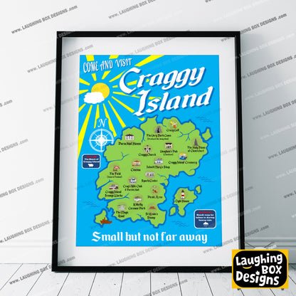 Visit Craggy Island / Small But Not Far Away, Father Ted Print