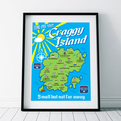 Visit Craggy Island / Small But Not Far Away, Father Ted Print