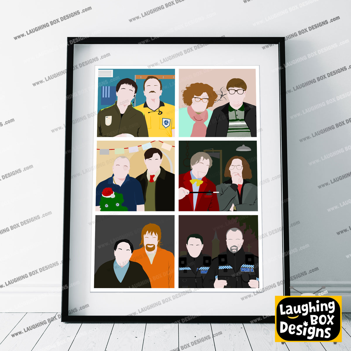 SERIES FIVE CHARACTERS, Inside Number Nine Print