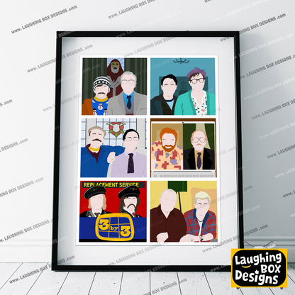 SERIES EIGHT CHARACTERS, Inside Number Nine Print