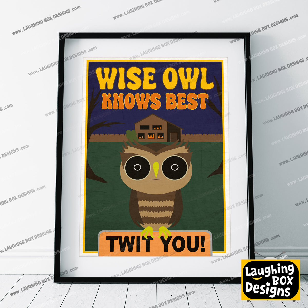 WISE OWL KNOWS BEST, Inside Number Nine Print
